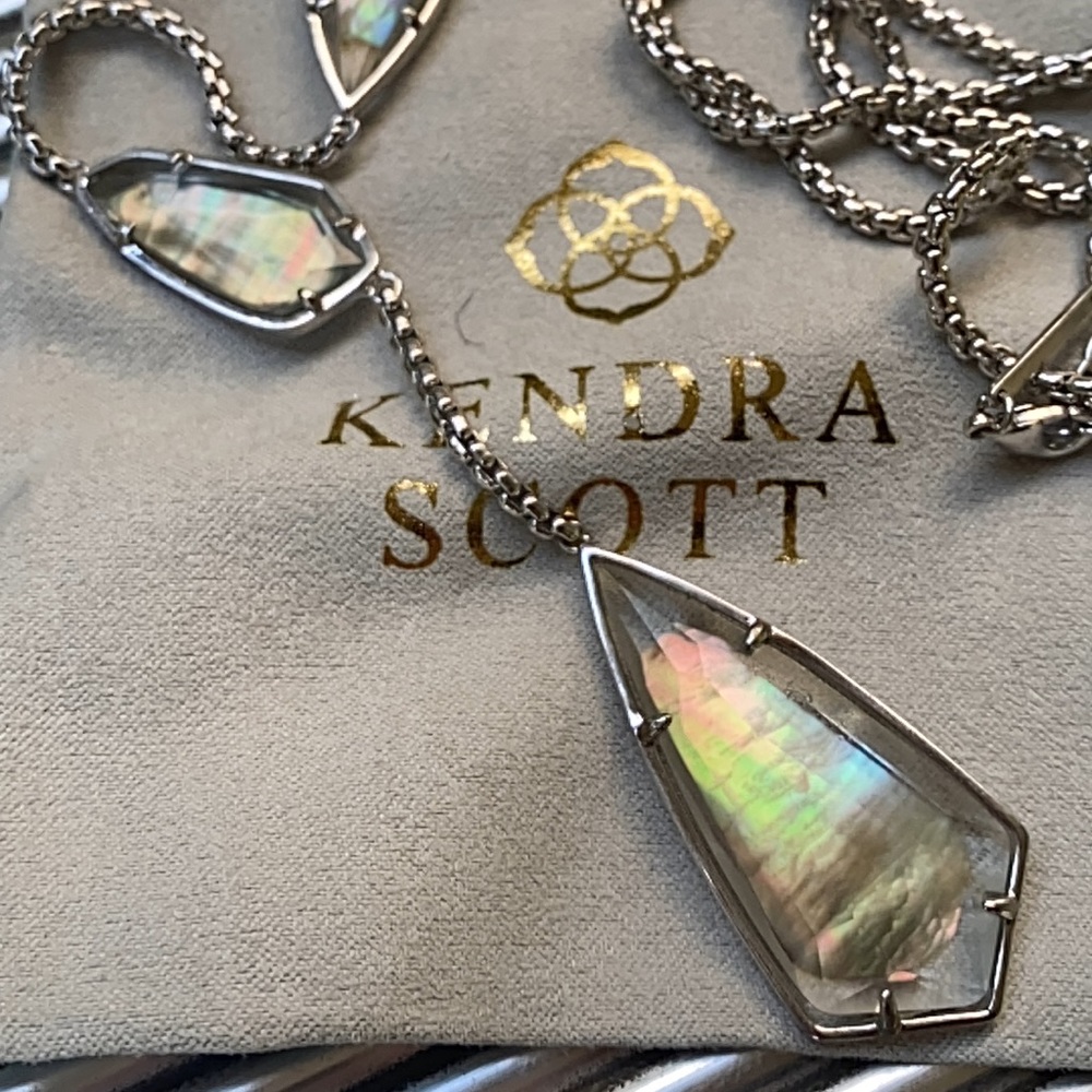 Kendra Scott Charlotte Y-drop necklace Silver